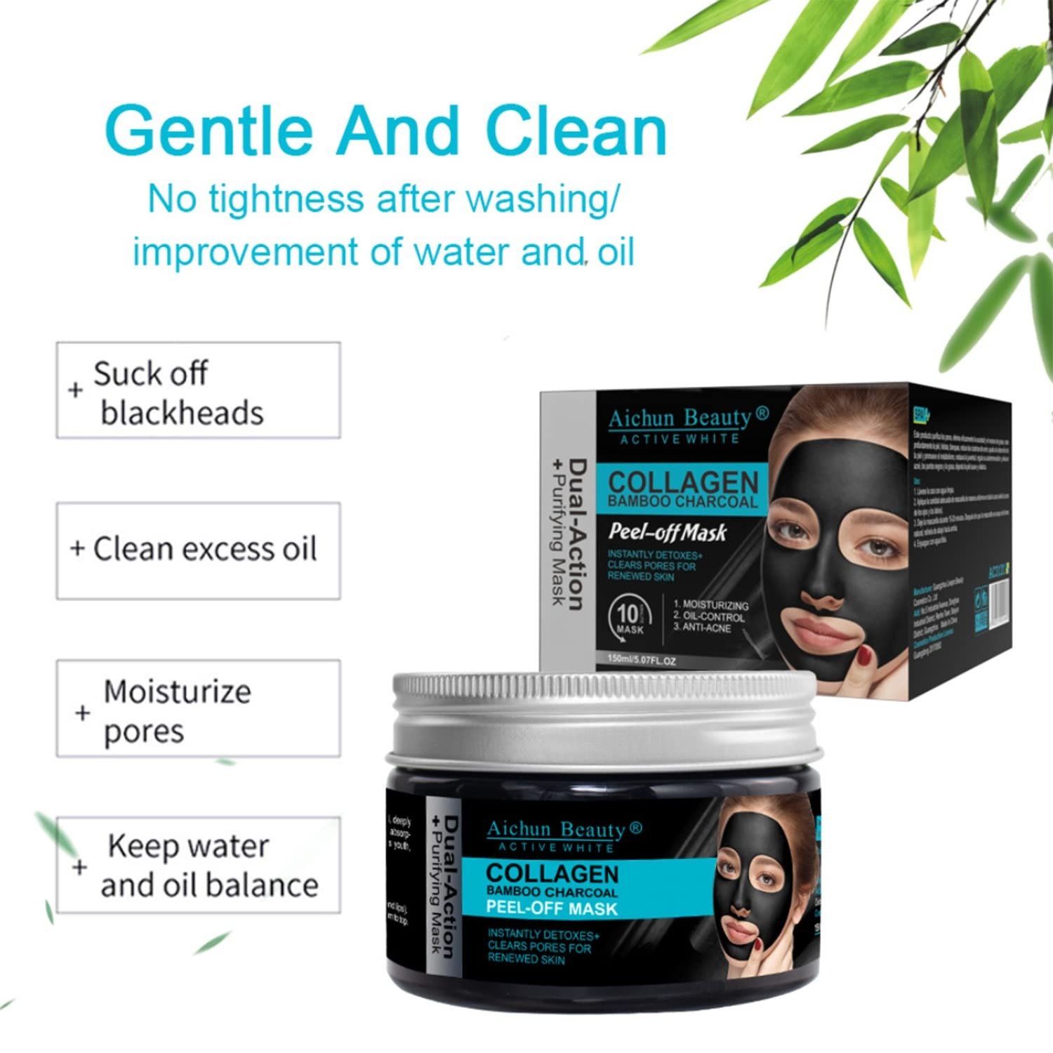 Aichun Beauty Collagen Bamboo Charcoal Peel Off Facial Mask Price In Pakistan