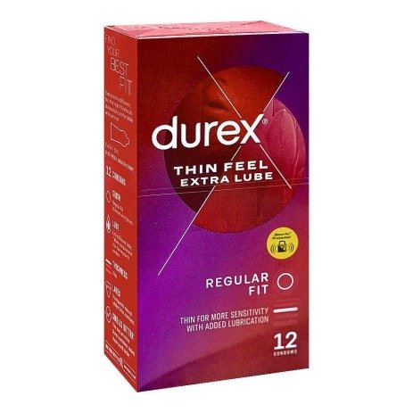 Durex Intimate Feel Thin With Extra Lubricated Condoms 12-Pack Price In Pakistan