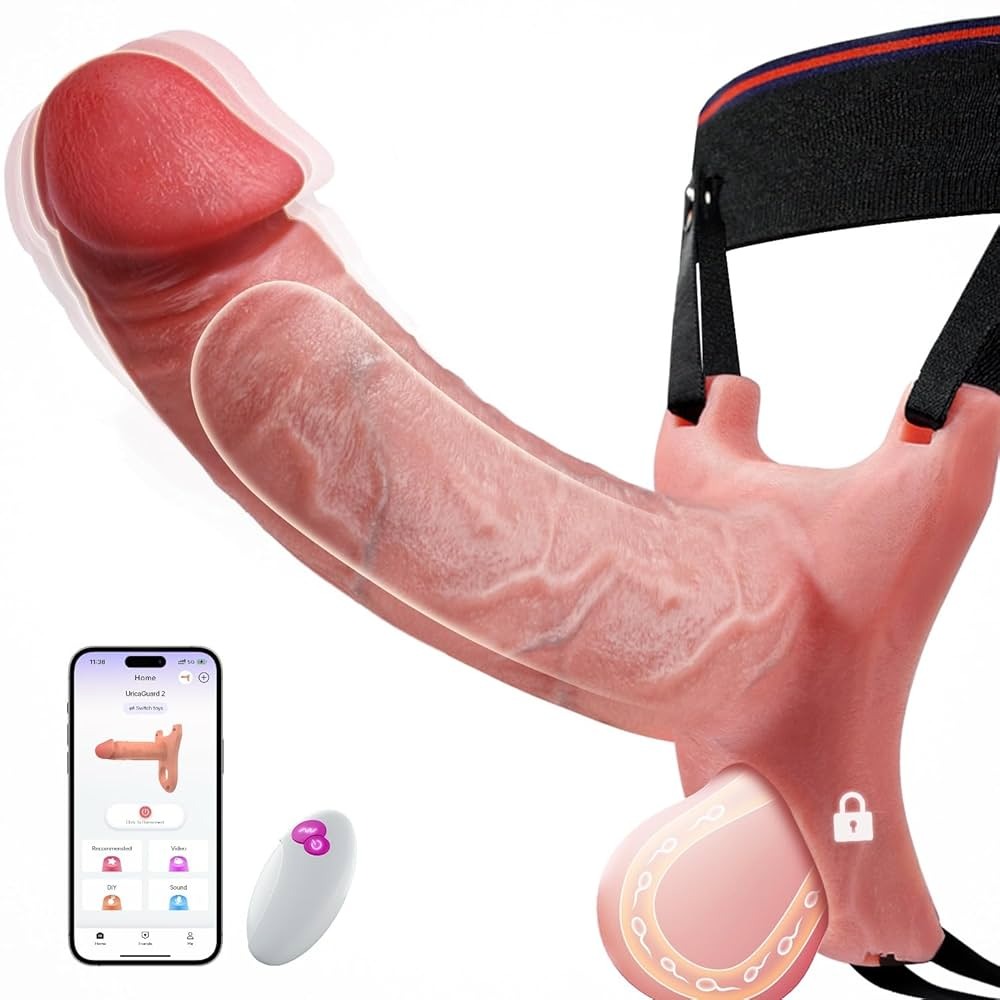 Male Vibrator Sleeve 5-in-1 Strap on Hollow Dildo Price In Pakistan